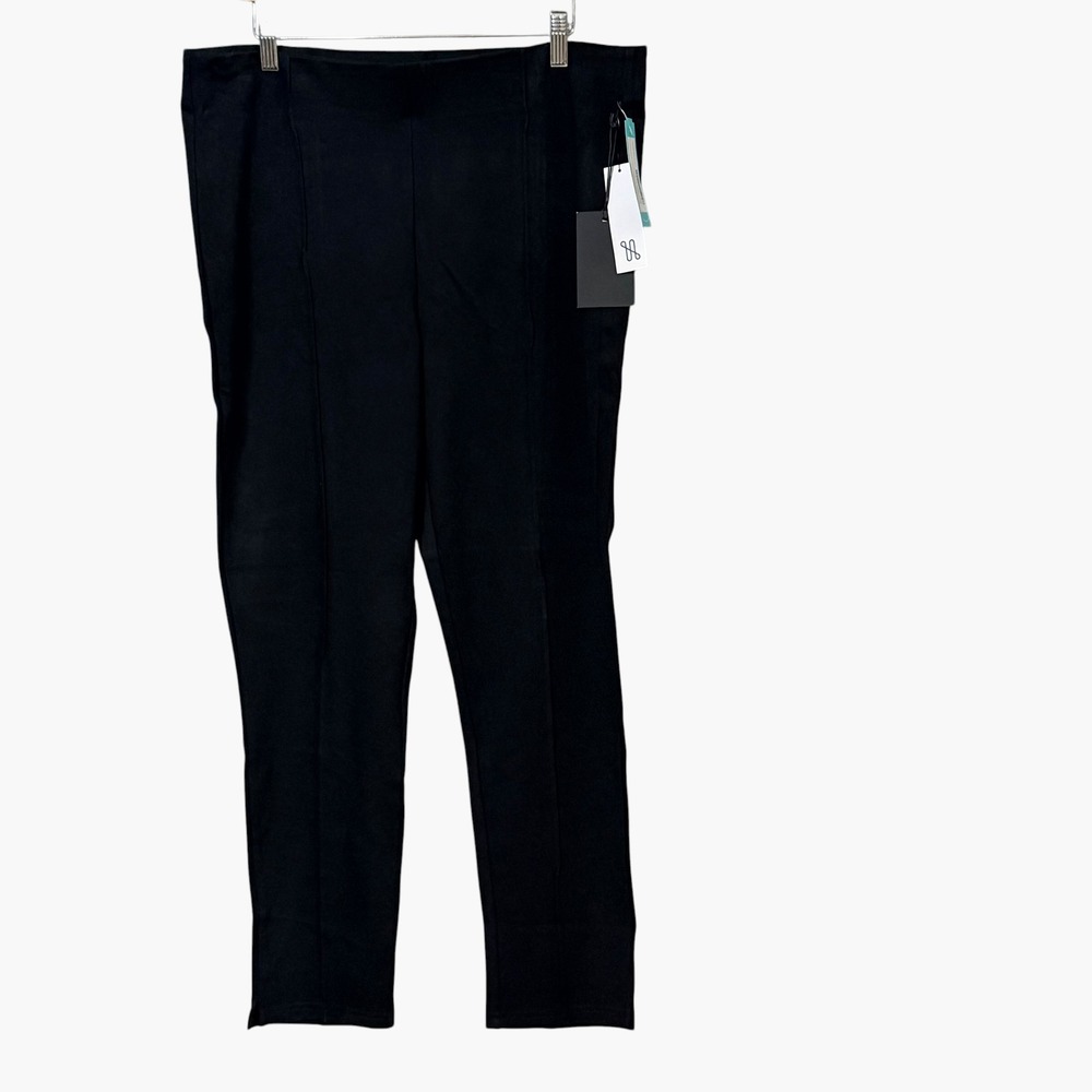 Montgomery Post Terri Skinny Presentation Ponte Pant Black XL 18SETJ3MP New